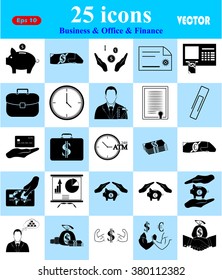 Business, Office & Finance 25 icons set 