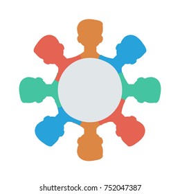 Business office flat icon