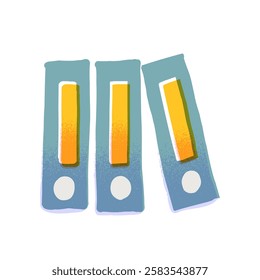 Business office folders icon. Flat illustration of business office folders vector icon isolated on white background