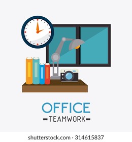 Business office and human resources, vector illustration