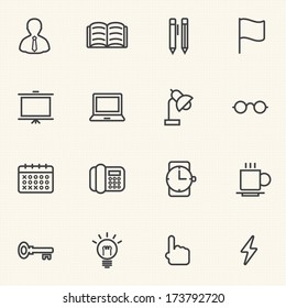 Business Office Icon Set