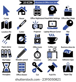 Business And Office Icon Set, Vector graphics