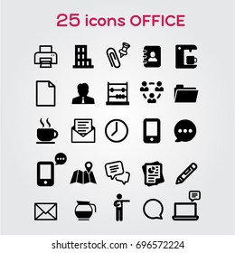 Business Office Icon Set - Vector 