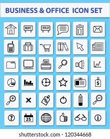 Business & office icon set,Vector