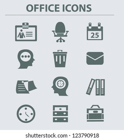 Business & office icon set,vector