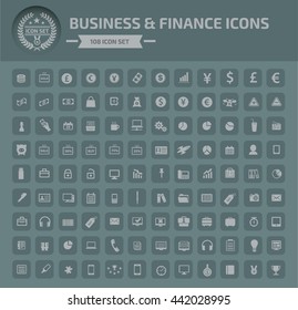 Business and office icon set,vector