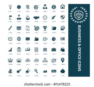 
Business and office icon set,vector