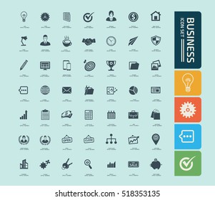 
Business and office icon set,vector