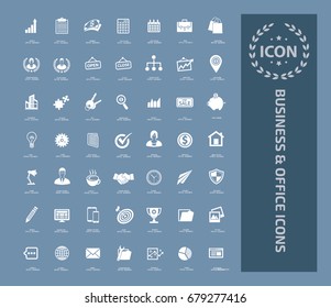 Business and office icon set,vector