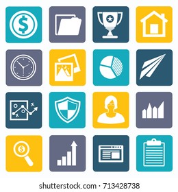 Business and office icon set,vector   