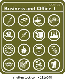 Business and office icons.