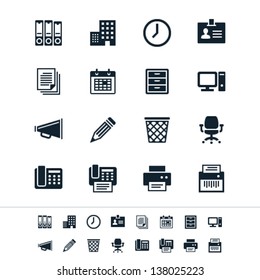 Business and office icons