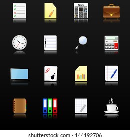 Business and office icons