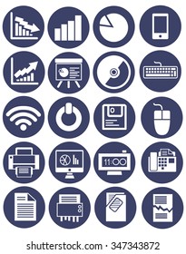 Business office icons