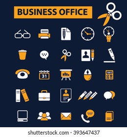 business office icons
