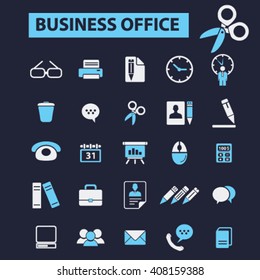 business office icons
