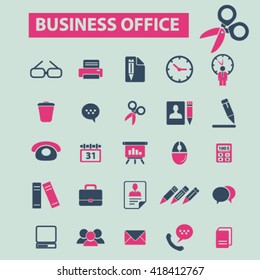 business office icons
