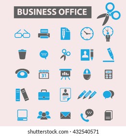 business office icons
