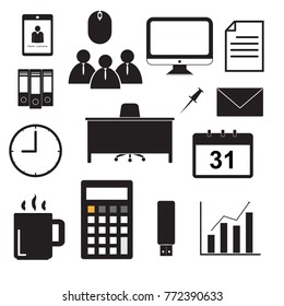 Business office icons.