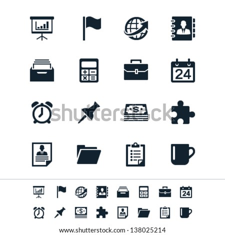 Business and office icons