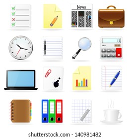 Business and office icons set.