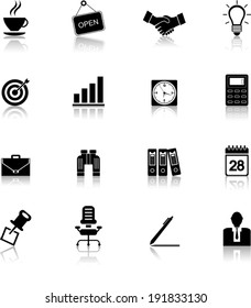 business and office icons set 