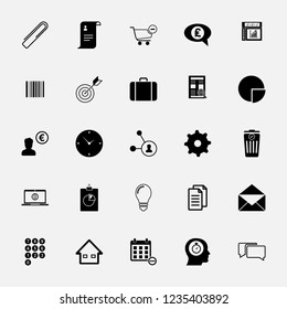 Business and office icons set. Icons for business, management, finance, strategy, marketing.