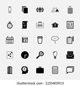 Business and office icons set. Icons for business, management, finance, strategy, marketing.