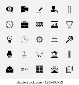 Business and office icons set. Icons for business, management, finance, strategy, marketing.