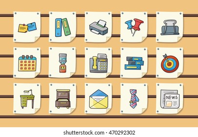 Business and office icons set,eps10