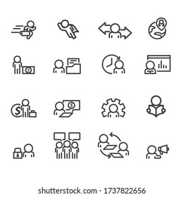 Conjunto de iconos de negocios y de Office,Vector
