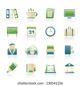Business and office icons - vector icon set