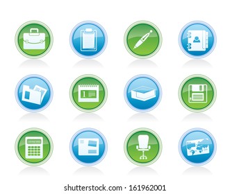 Business and office icons - vector icon set