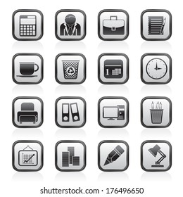 Business and office icons - vector icon set