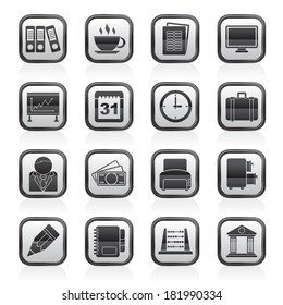 Business and office icons - vector icon set