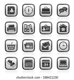 Business and office icons - vector icon set