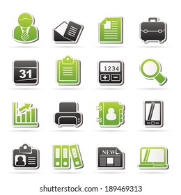 Business and office icons - vector icon set
