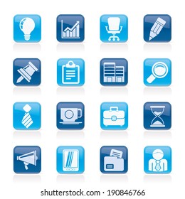 Business and office icons - vector icon set