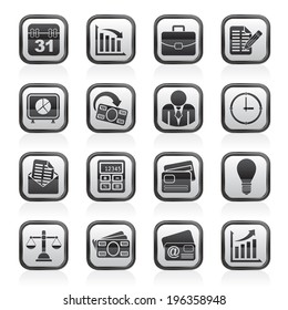 Business and office icons - vector icon set