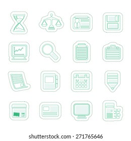 Business and office Icons - vector icon set