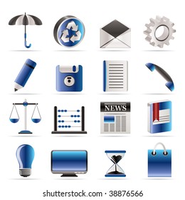 Business and Office internet Icons - Vector icon Set