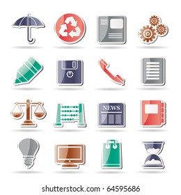 Business and Office internet Icons - Vector icon Set