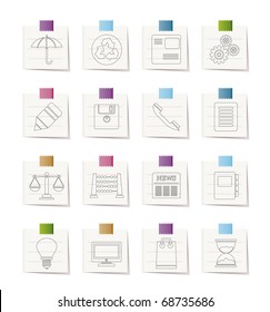 Business and Office internet Icons - Vector icon Set