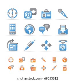 Business, office and internet icons - vector icon set