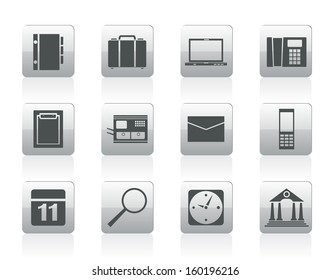 Business, Office and Mobile phone icons - Vector Icon Set