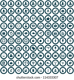 Business and office set of different vector web icons