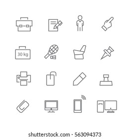 Business and office set icons,Vector