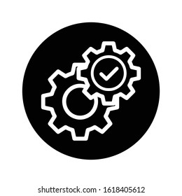 Business office setting vector icon
