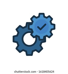 Business office setting vector icon