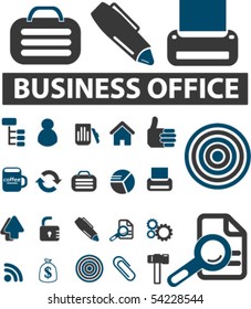 business office signs. vector